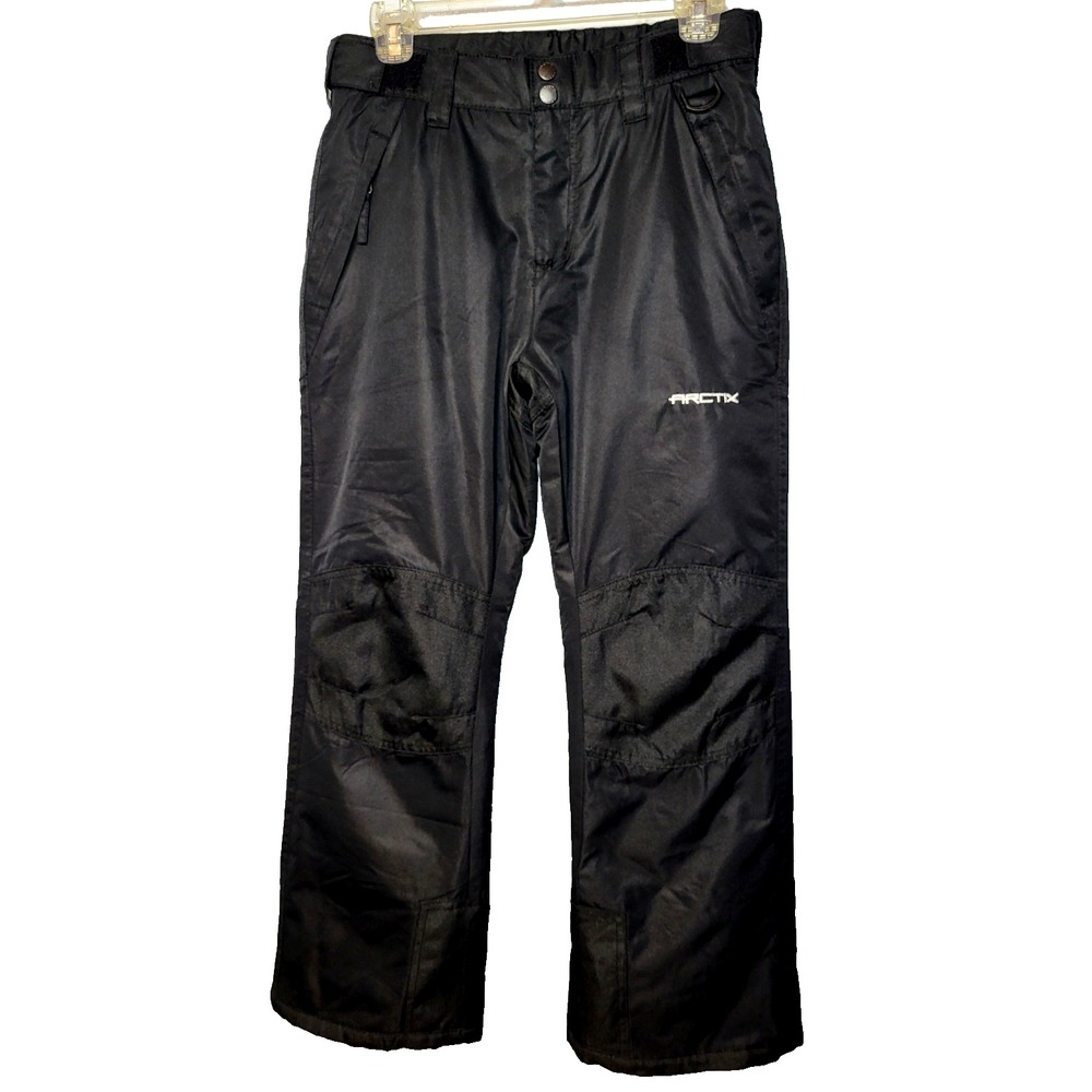 Arctix Youth Unisex‎ Black Snow/Ski Pants W/Side Zip Pockets Reinforced Size M